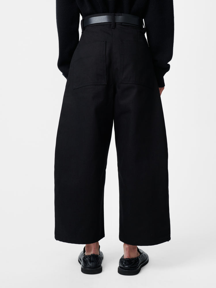 【EXCLUSIVE】CHALCO DENIM PANT IN BLACK