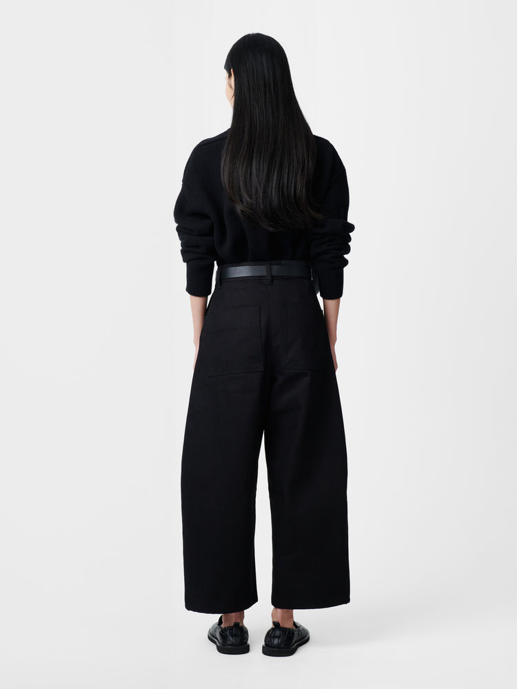 【EXCLUSIVE】CHALCO DENIM PANT IN BLACK