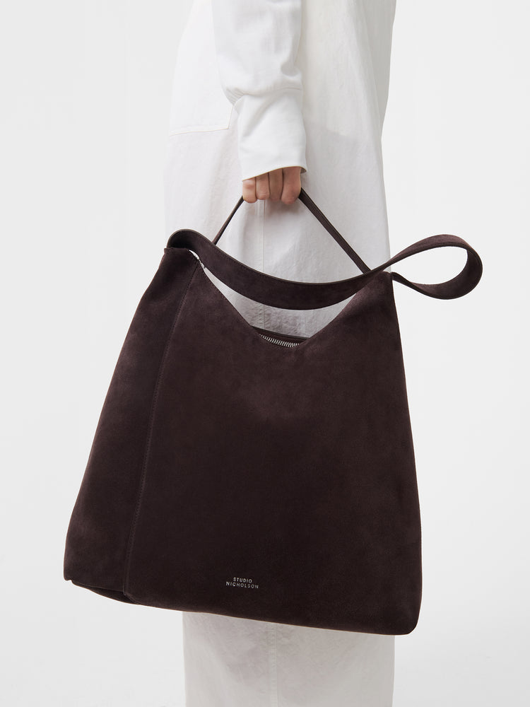 HOBO TYPE 1 SUEDE BAG IN CONKER