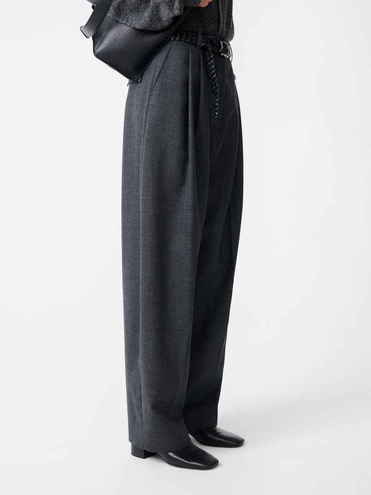 ACUNA HERITAGE WOOL PANT IN SLATE MELANGE