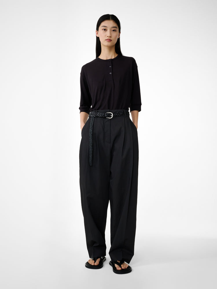 ACUNA VISCOSE PANT IN COAL