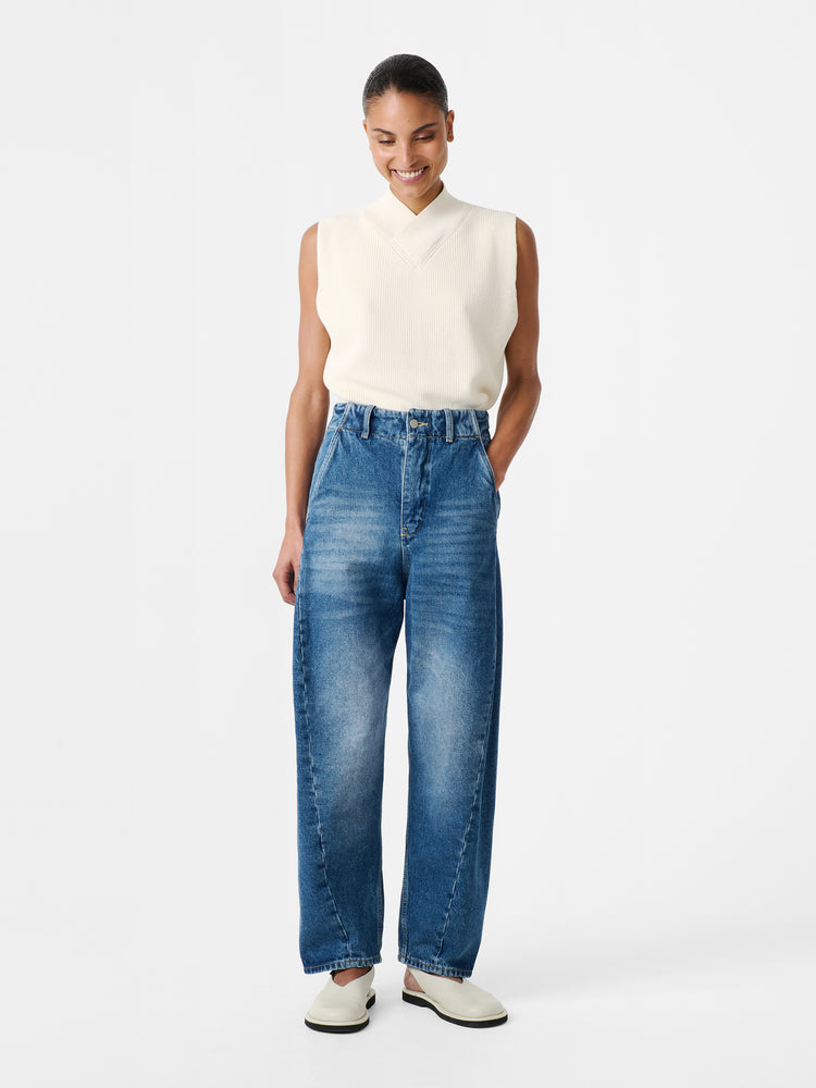 AKERMAN DENIM PANT IN WORN WASH INDIGO