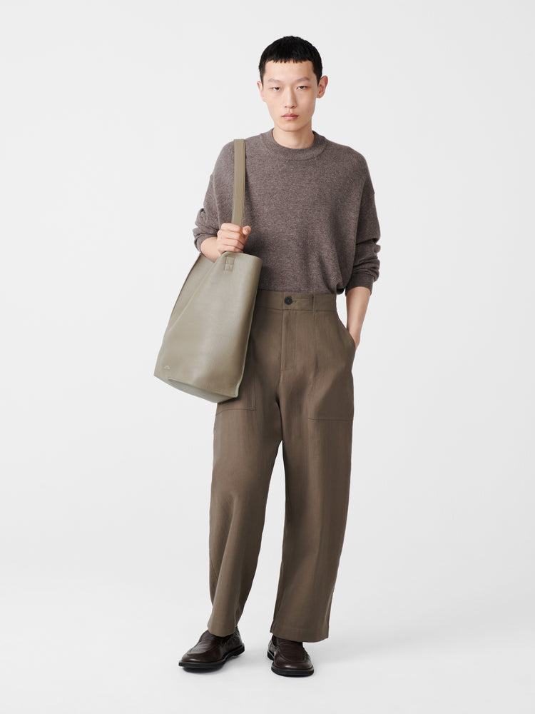 DOUBLET TYPE2 LEATER BAG IN ELEPHANT