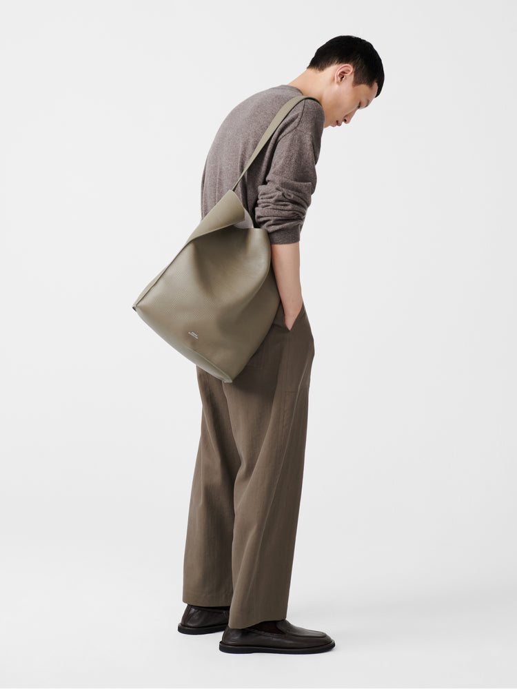 DOUBLET TYPE2 LEATER BAG IN ELEPHANT