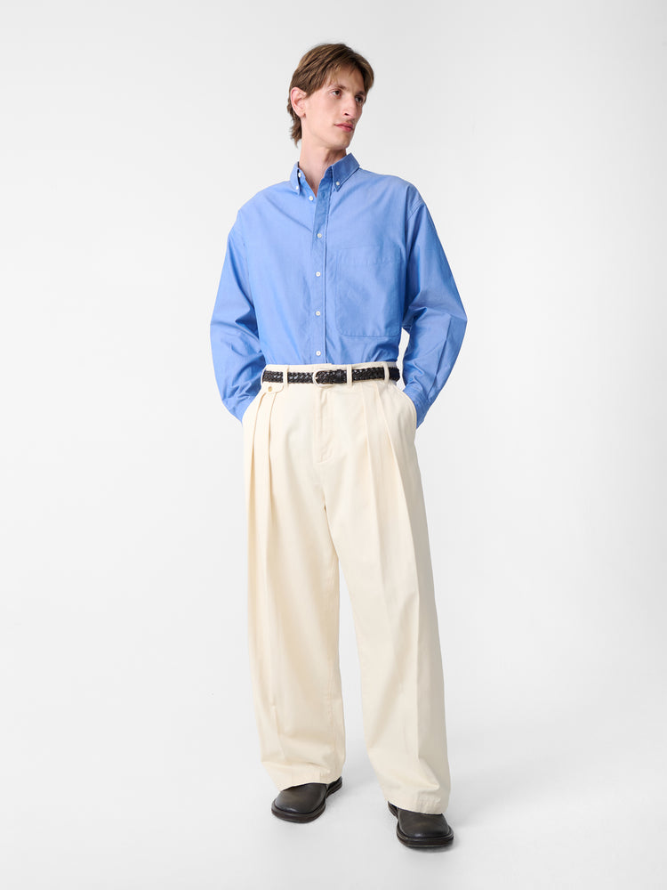 SN X BEAMS PLUS ALVY DOUBLE PLEAT PANT IN CREAM