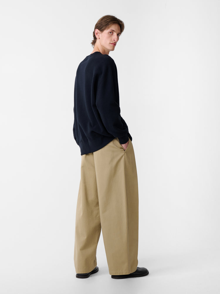 SN X BEAMS PLUS ALVY DOUBLE PLEAT PANT IN TAN
