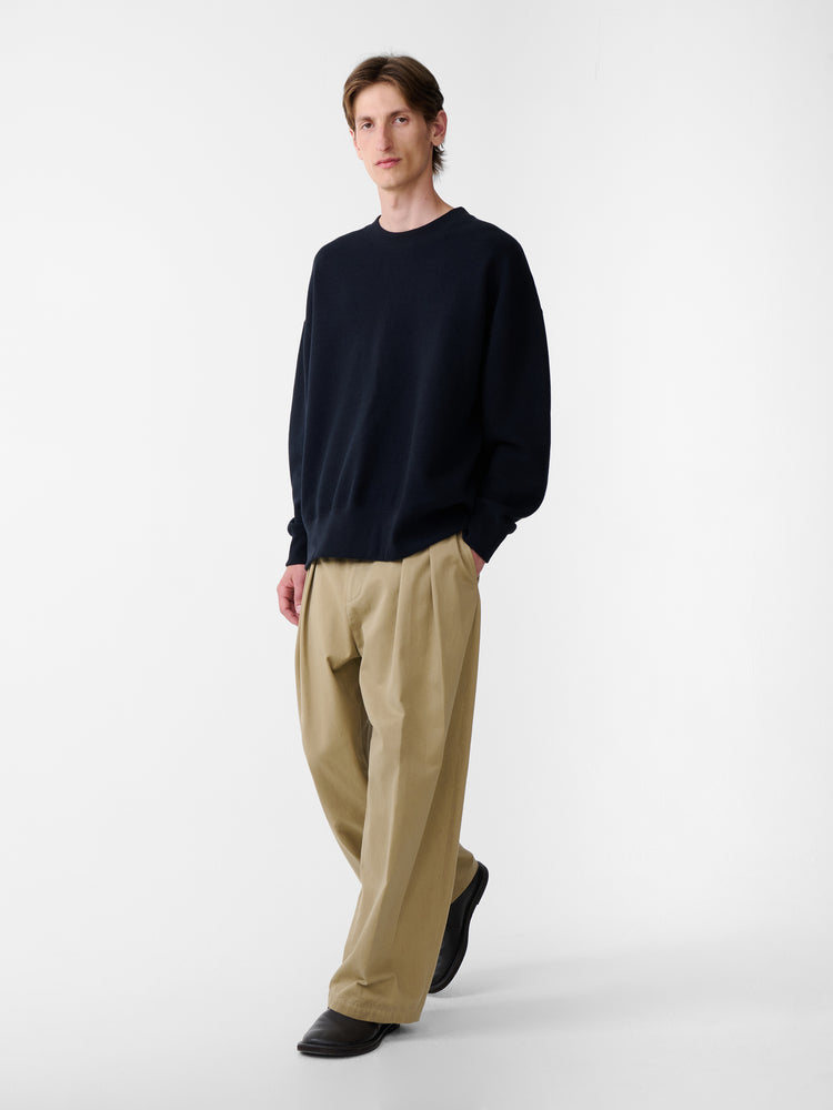 SN X BEAMS PLUS ALVY DOUBLE PLEAT PANT IN TAN