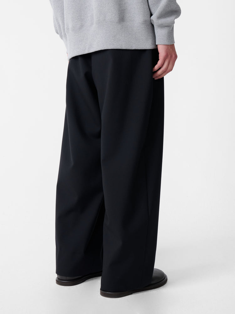 SN X BEAMS PLUS ALVY DOUBLE PLEAT PANT IN DARKEST NAVY