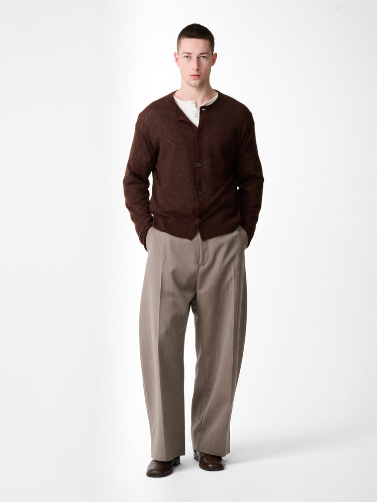 ANDRES CARDIGAN IN CHESTNUT