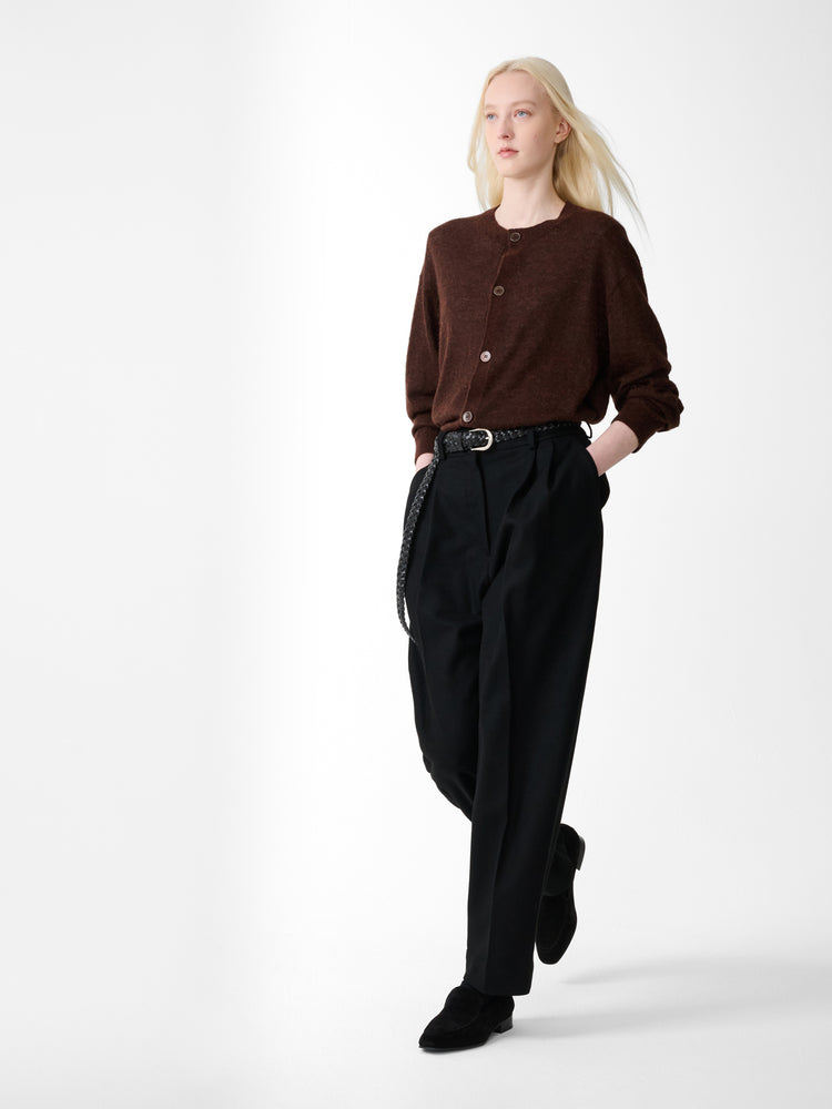ANDRES CARDIGAN IN CHESTNUT