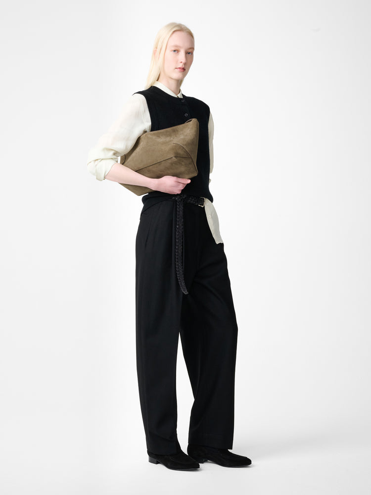 AUREL KNIT VEST IN BLACK