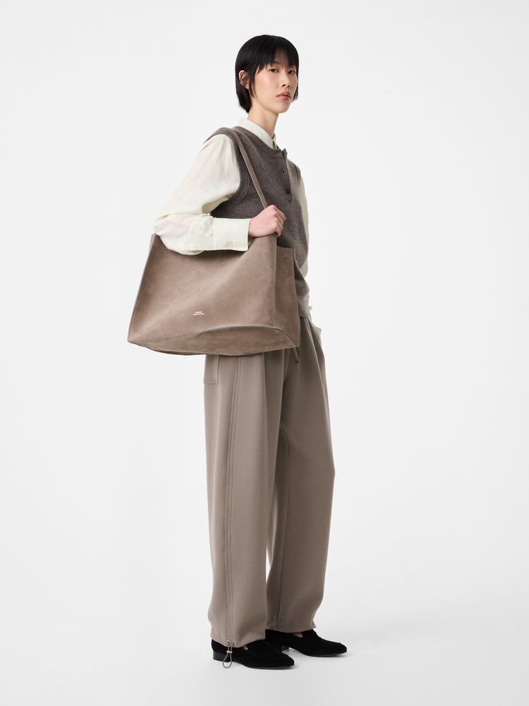 AUREL KNIT VEST IN MOUSE
