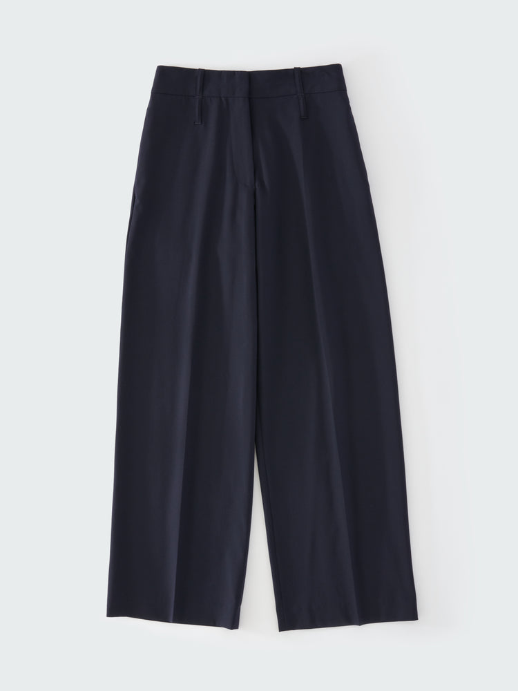 BAIER TROPICAL WOOL PANT IN DARKEST NAVY