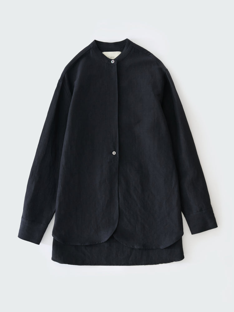 BEAM SHIRT IN DARKEST NAVY