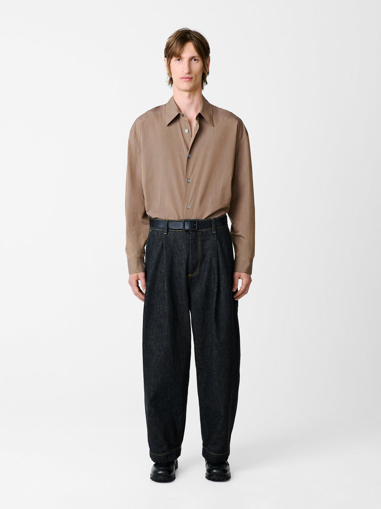 BRIDGES ITALIAN DENIM PANT IN BLACK