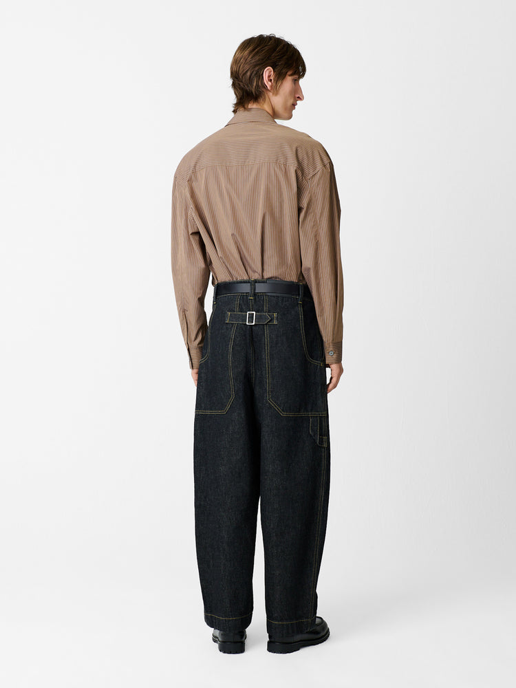 BRIDGES ITALIAN DENIM PANT IN BLACK