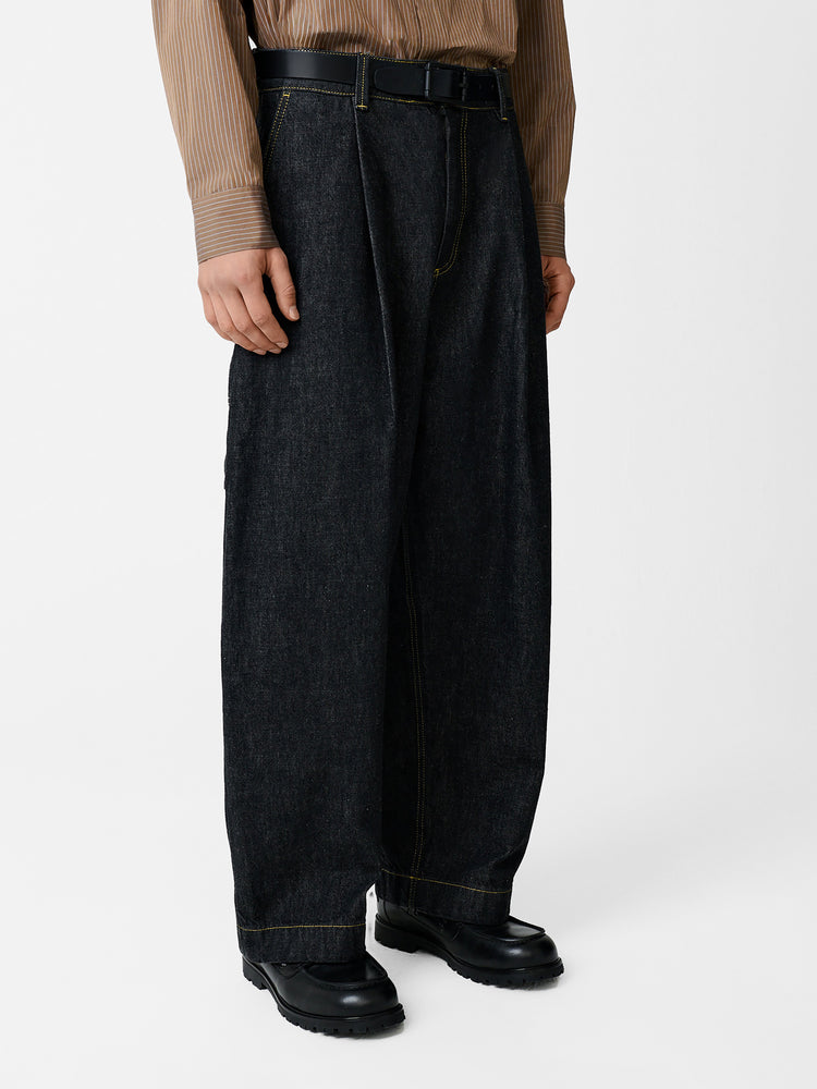 BRIDGES ITALIAN DENIM PANT IN BLACK