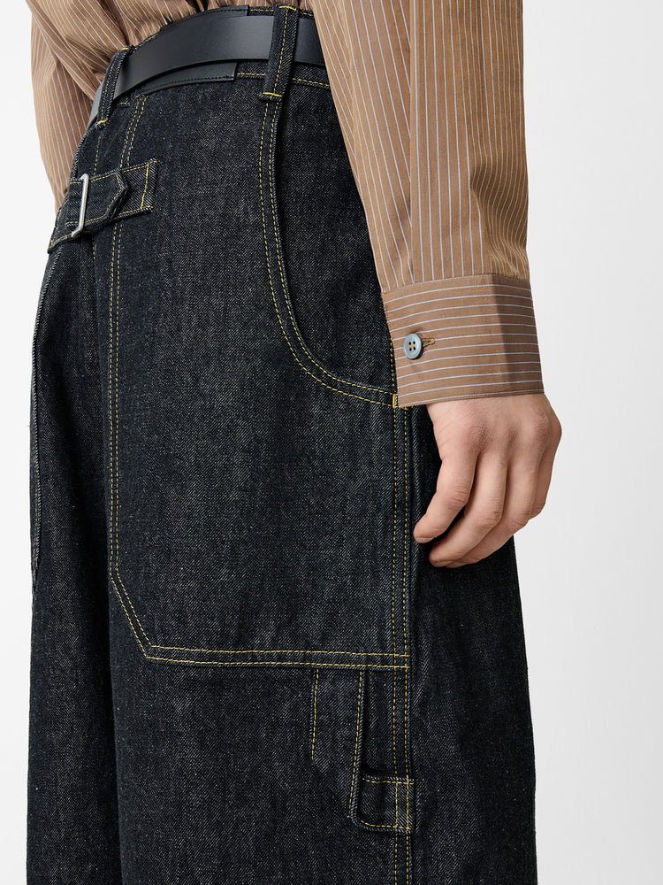 BRIDGES ITALIAN DENIM PANT IN BLACK