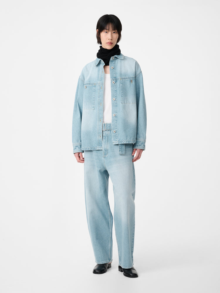 CAHUN DENIM PANT IN BLEACHED WASH