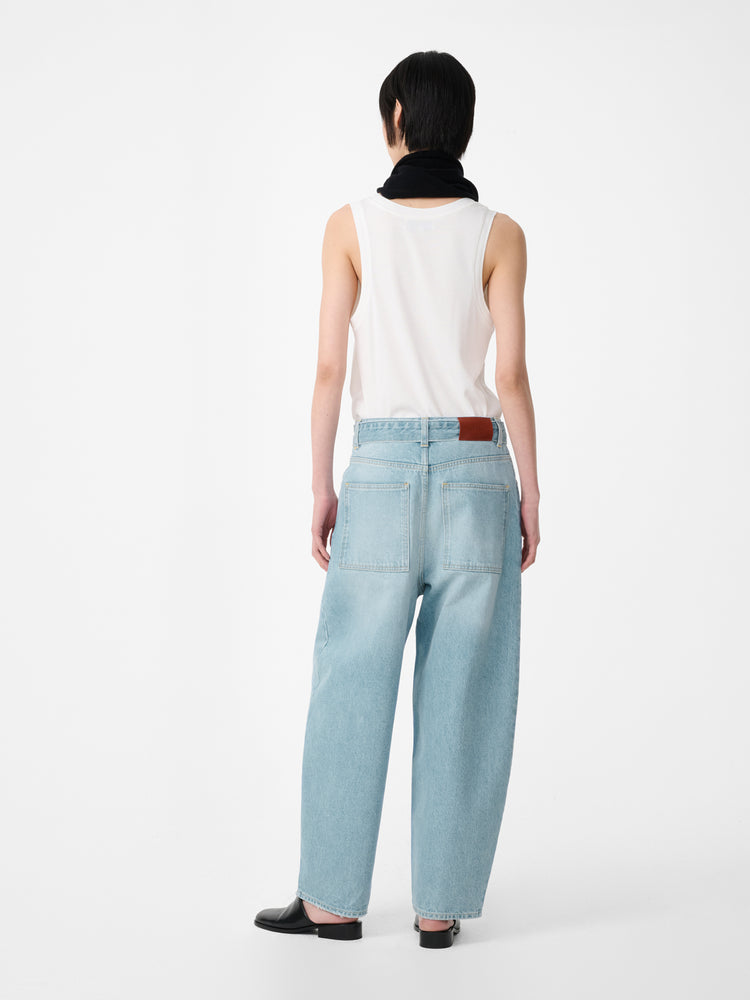 CAHUN DENIM PANT IN BLEACHED WASH
