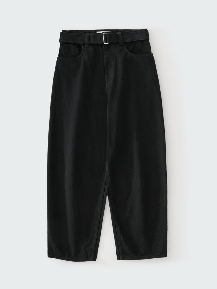 CAHUN CRINKLE DENIM PANT IN BLACK
