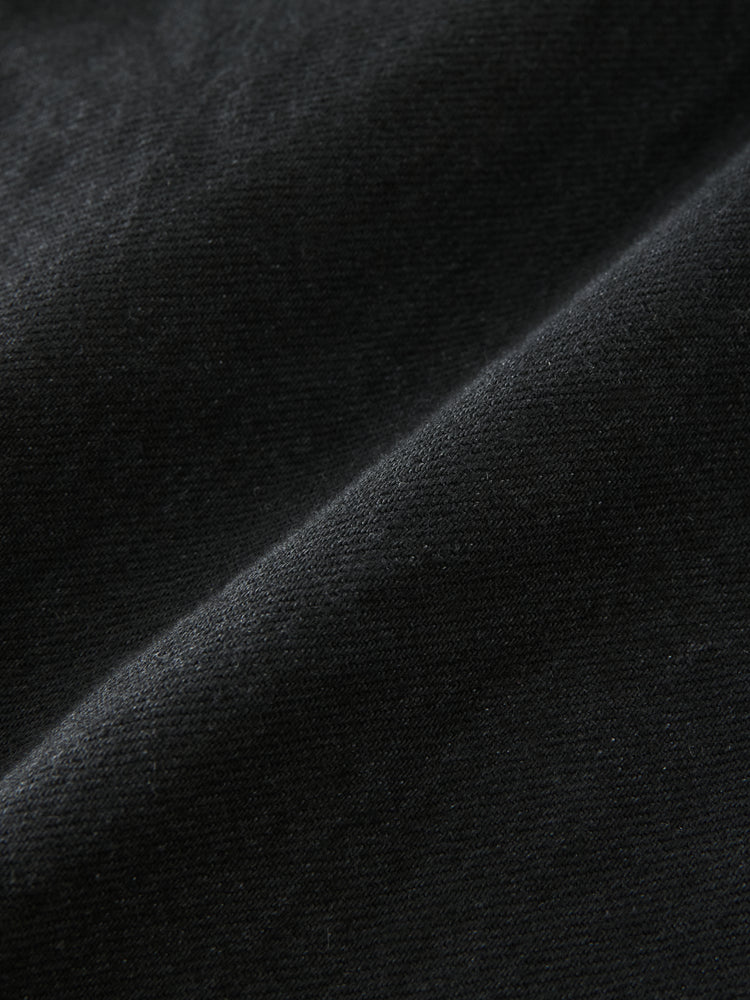 CAHUN CRINKLE DENIM PANT IN BLACK