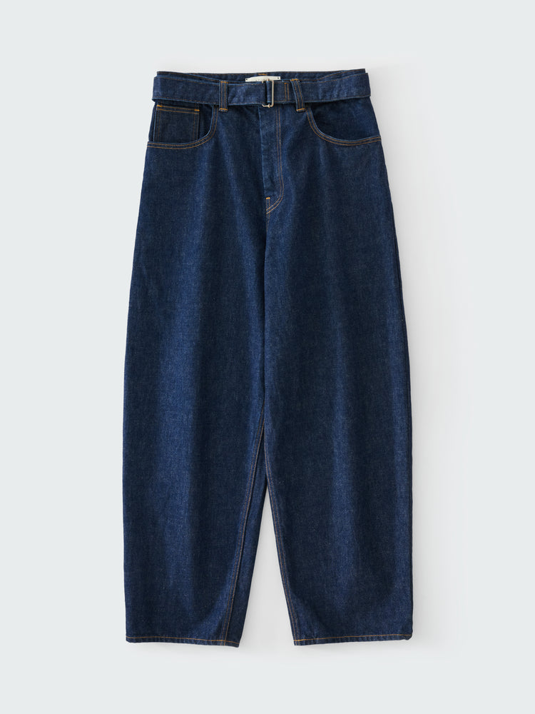 CAHUN CRINKLE DENIM PANT IN INDIGO