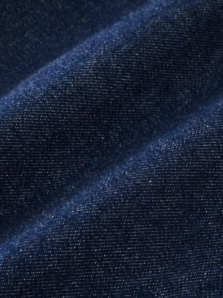 CAHUN CRINKLE DENIM PANT IN INDIGO
