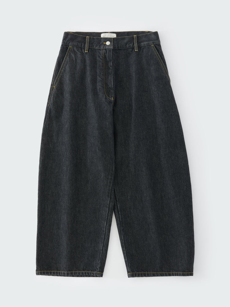 CHALCO ITALIAN DENIM PANT IN BLACK