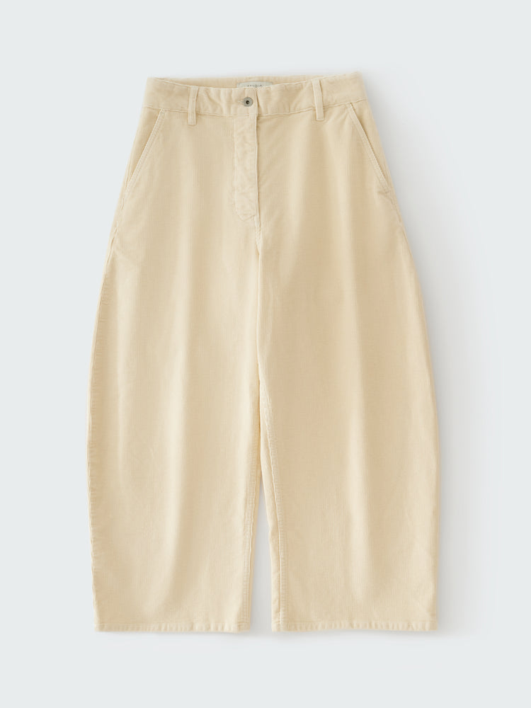 CHALCO CORDUROY WIDE LEG PANT IN PANNA