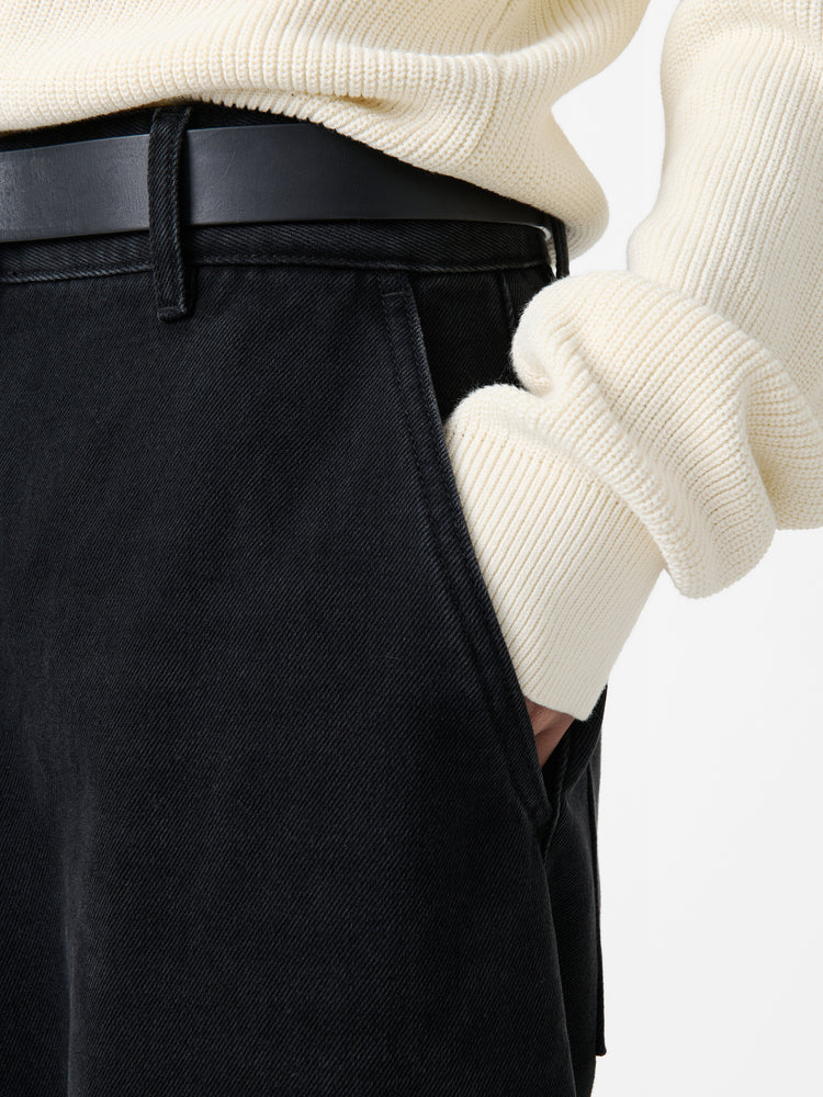 CHALCO DENIM PANT IN WASHED BLACK