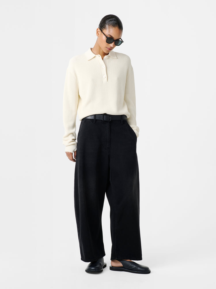 CHALCO DENIM PANT IN WASHED BLACK