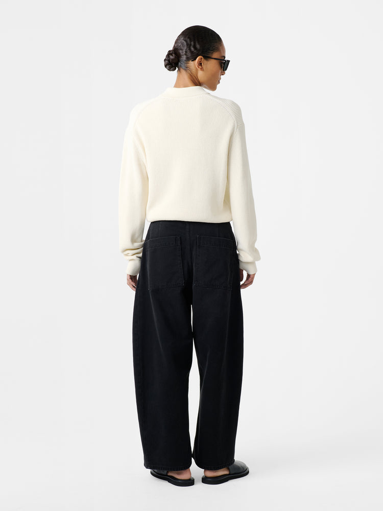 CHALCO DENIM PANT IN WASHED BLACK