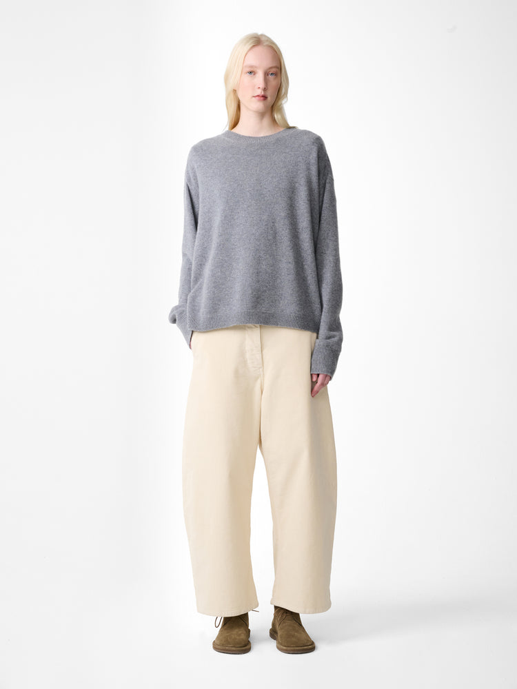 CHALCO CORDUROY WIDE LEG PANT IN PANNA