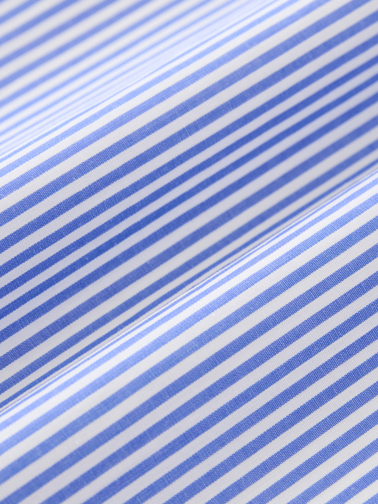 CICI BANKER STRIPE SHIRT IN BLUE / WHITE