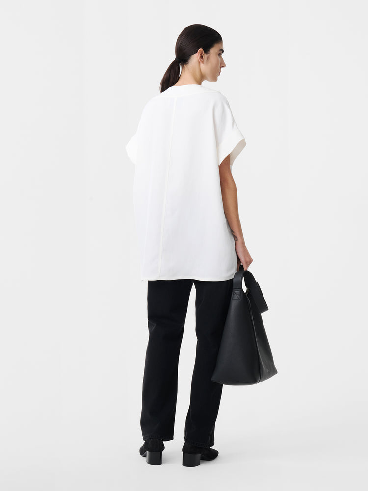 CIRCE LINEN TOP IN PARCHMENT