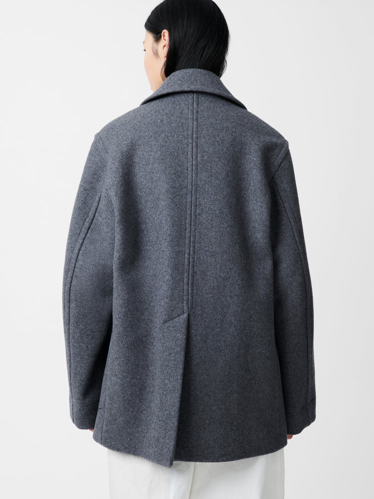 COLES COAT IN GRAY MELANGE