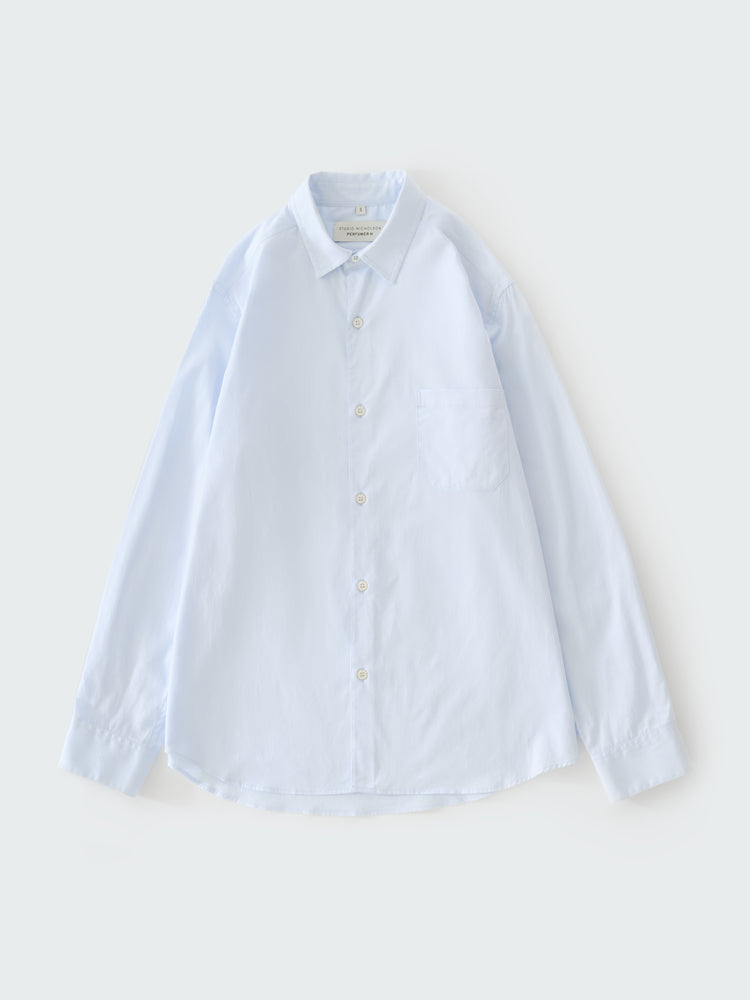 SN × PERFUMER H CYCLAMEN SHIRT IN LIGHT BLUE