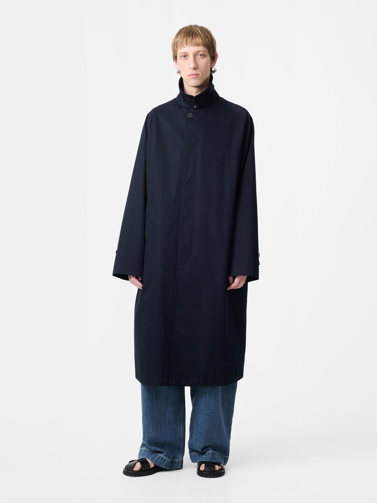 CROWE COAT IN DARKEST NAVY