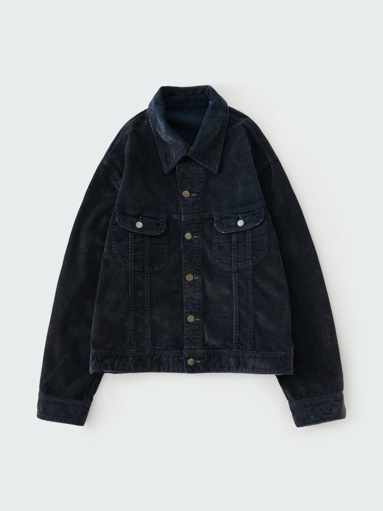 SN X AARON LEVINE DERBY CORDUROY JACKET IN FADED BLUE