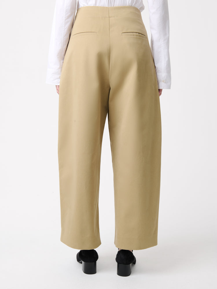 DORDONI PLEATED PANT IN TAN