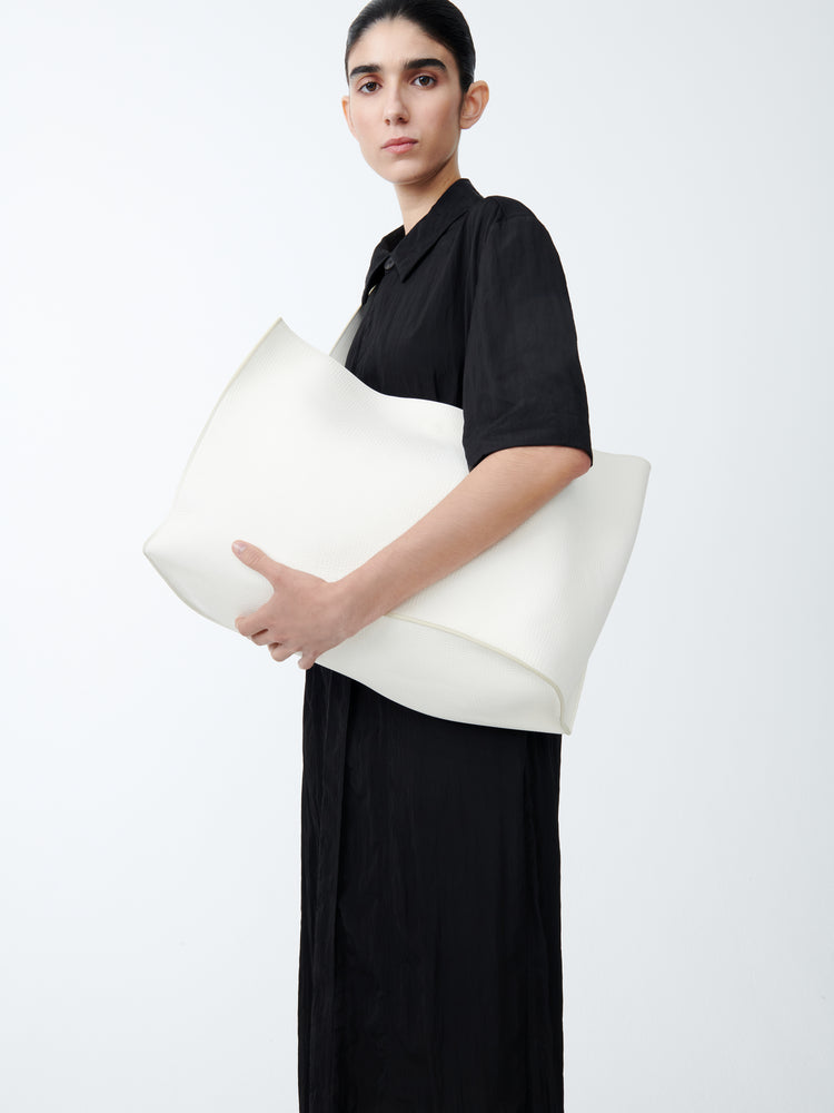DOUBLET LEATHER BAG IN PARCHMENT