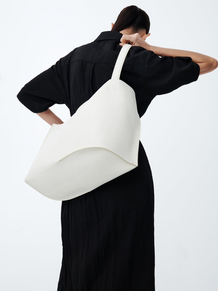 DOUBLET LEATHER BAG IN PARCHMENT