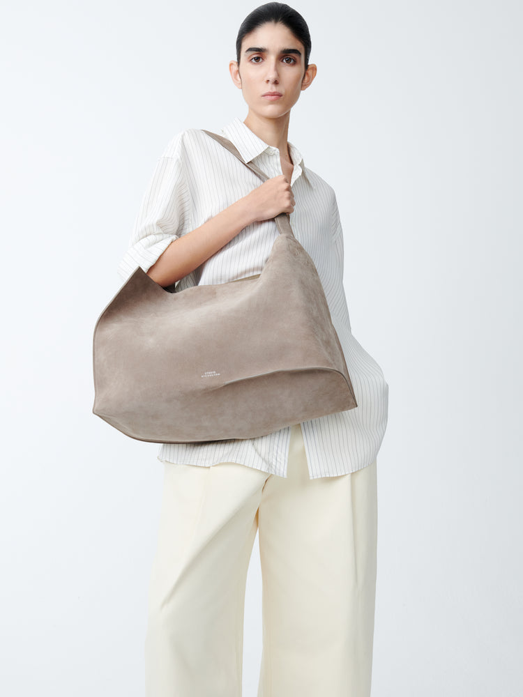 DOUBLET SUEDE BAG IN CLAY