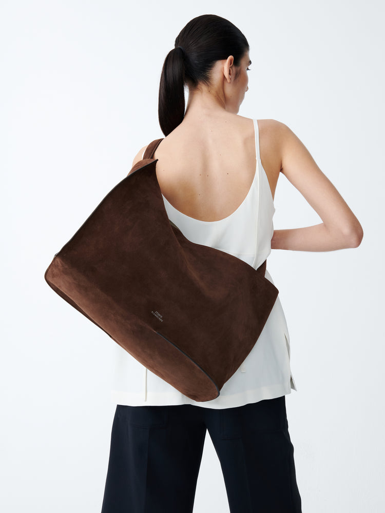 DOUBLET SUEDE BAG IN COCOA