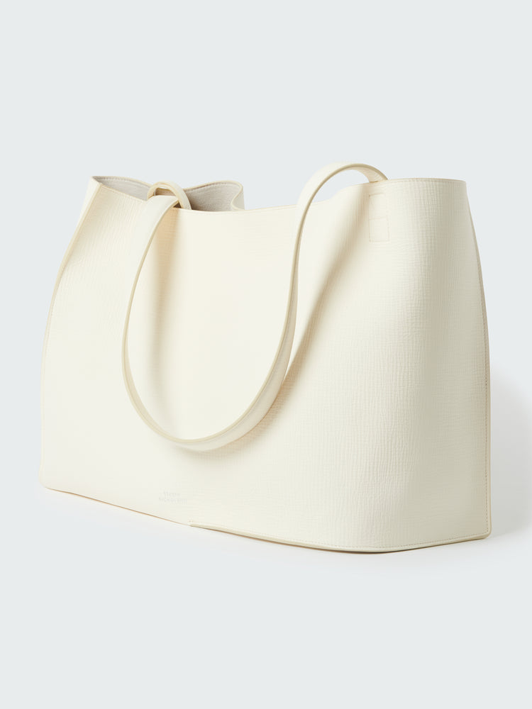 DOUBLET LEATHER BAG IN PARCHMENT