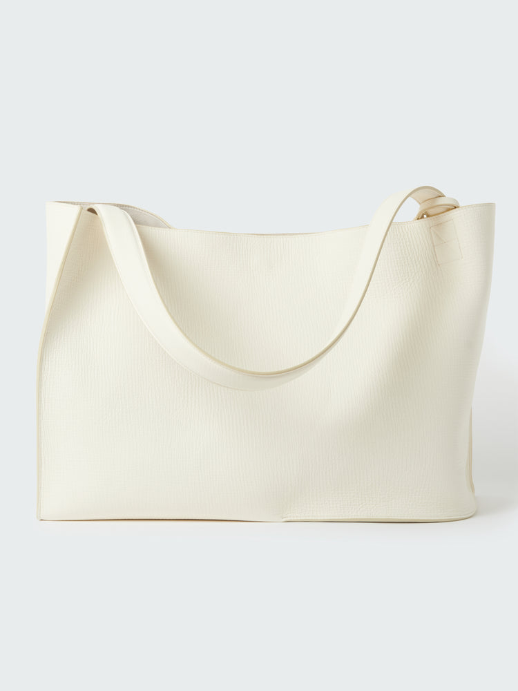 DOUBLET LEATHER BAG IN PARCHMENT