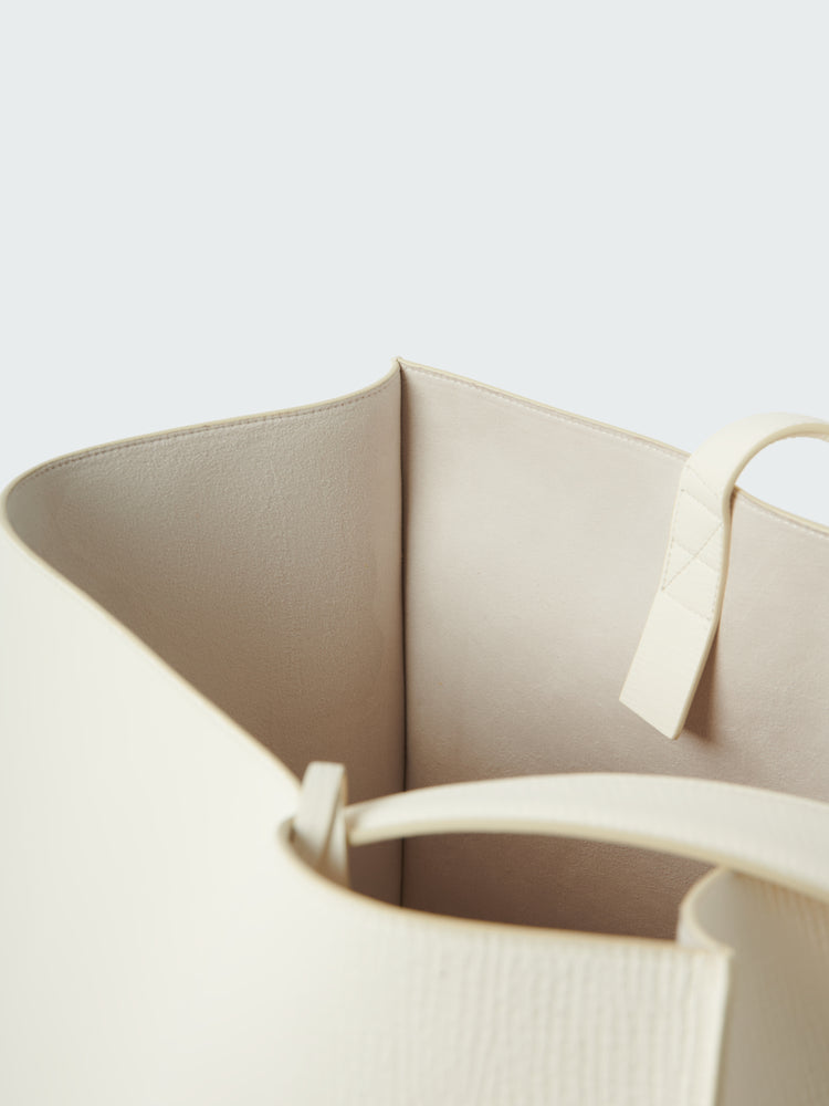 DOUBLET LEATHER BAG IN PARCHMENT