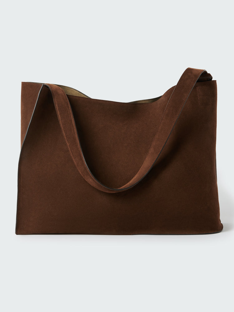 DOUBLET SUEDE BAG IN COCOA