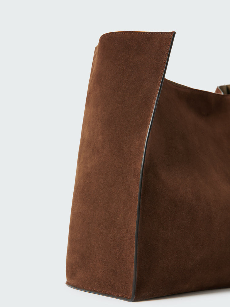DOUBLET SUEDE BAG IN COCOA